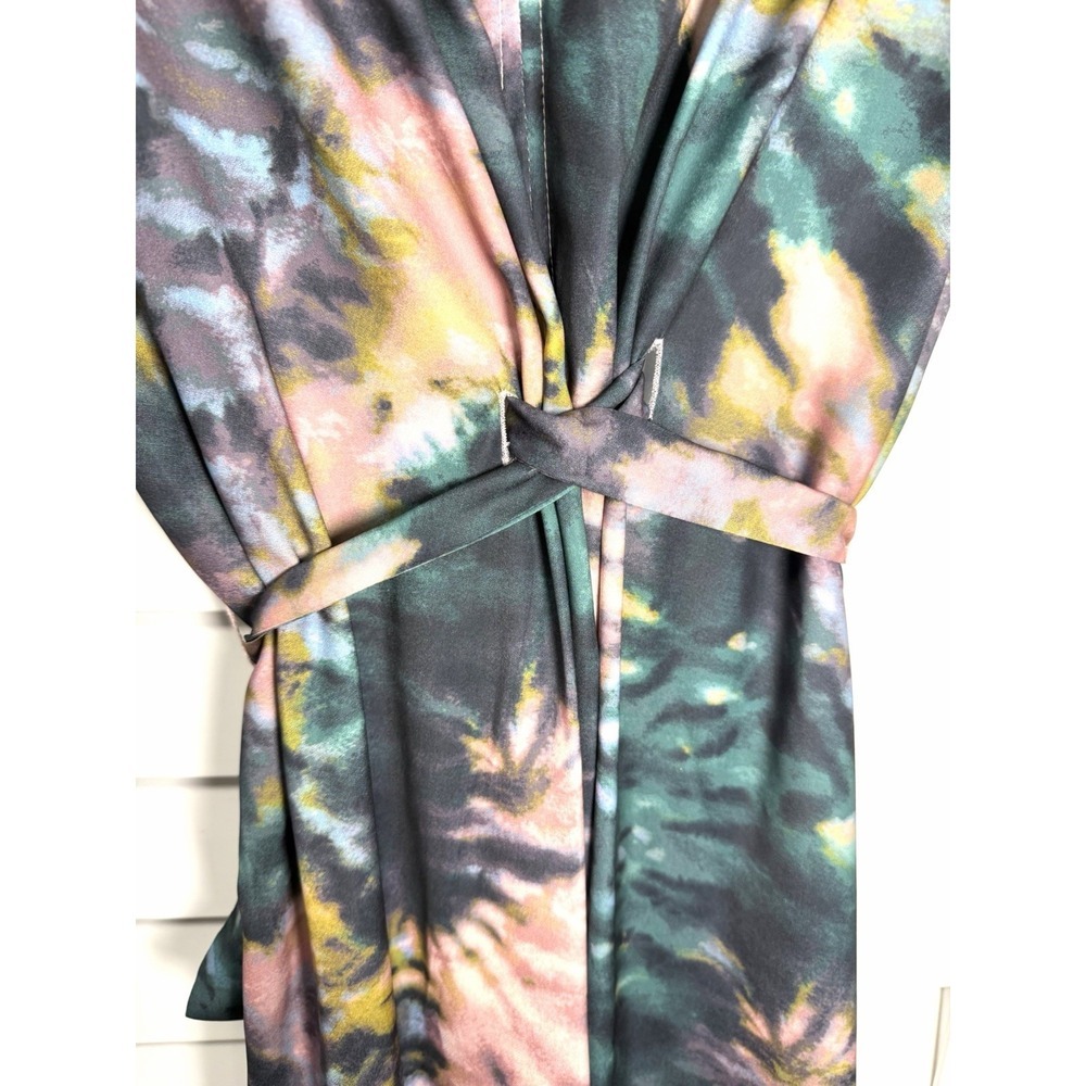 Democracy Boho Tie Dye Lightweight Belted Midi Dress Women's Size Medium NWT - Picture 5 of 9